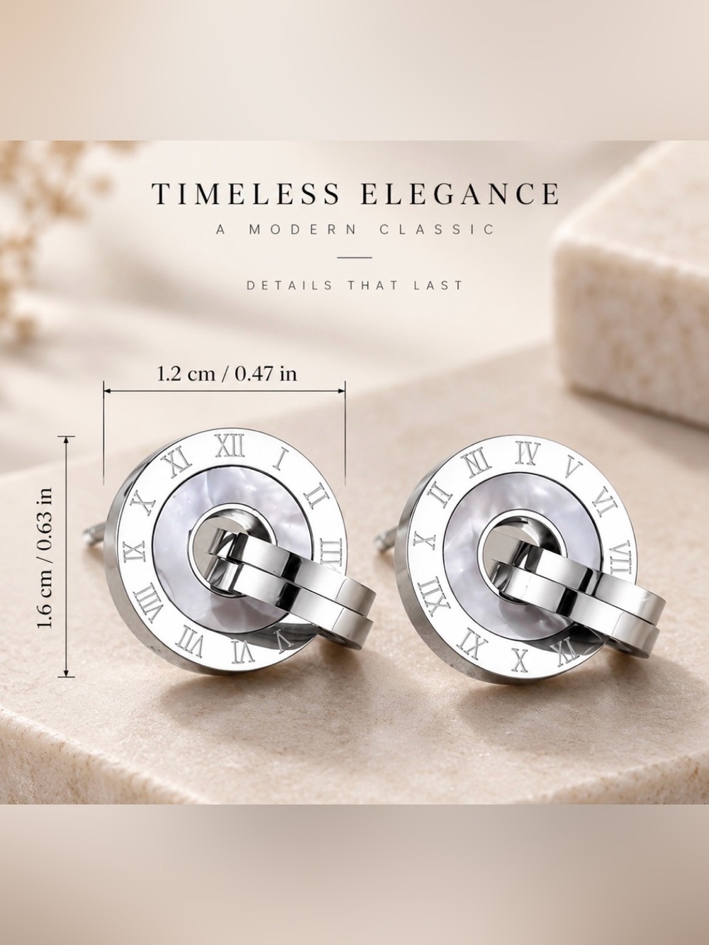 Bulgari-Inspired Silver Stud Earrings